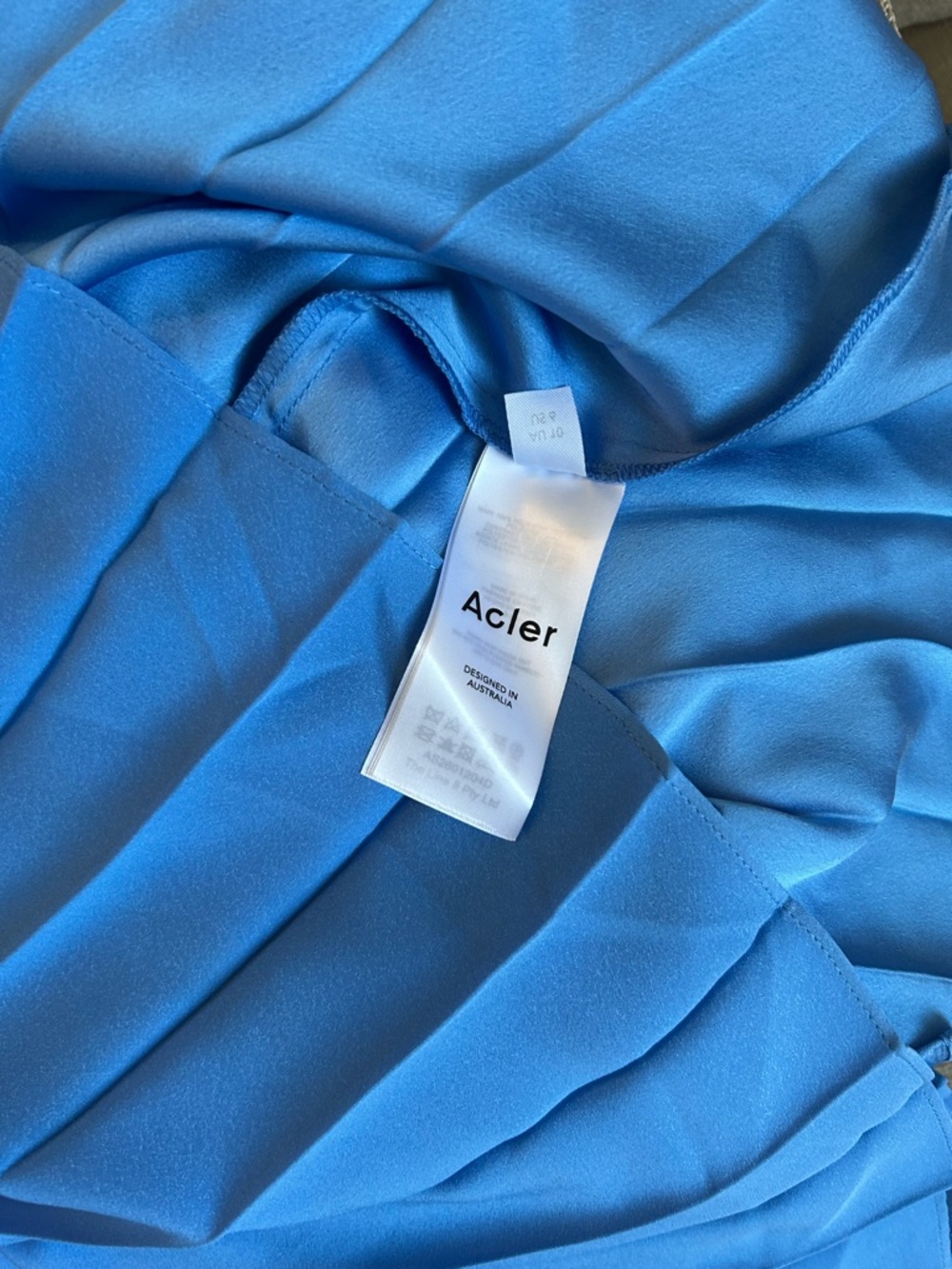 NEW Acler Haileypark Maxi Dress Gown Alt Blue Party Off Shoulde Wedding Event - Picture 10 of 11